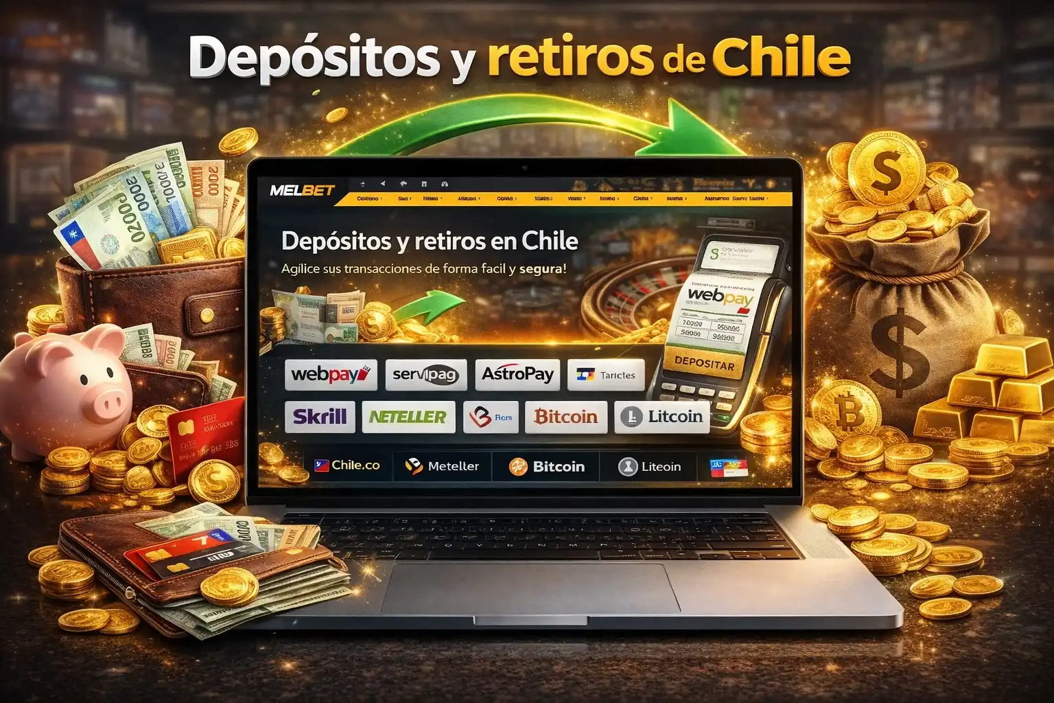 Depósitos y retiros de dinero en Chile